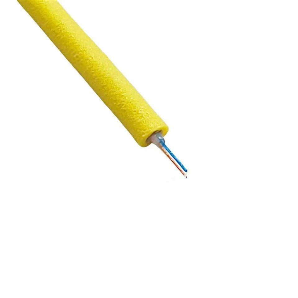 Buoyancy Floating Cable 2 Core Single Mode Optical Fiber Tensile 200KG Braided Shield Foamed TPU Jacket For Marine Engineering price