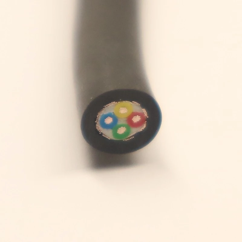 Custom Flexible Power Control Cable 4x14AWG Bare Copper Cores PVC Insulation NBR Oil Fuel Grease Resistant Outer Sheath suppliers