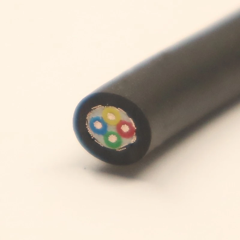 Custom Flexible Power Control Cable 4x14AWG Bare Copper Cores PVC Insulation NBR Oil Fuel Grease Resistant Outer Sheath price