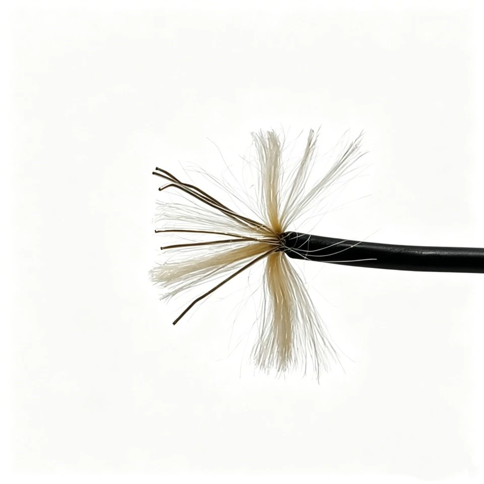 Customized 0.3mm ² Single Core Copper Electrical Wires With PE Insulation And Kevlar Tensile Reinforcement For Sensor Equipment high quality