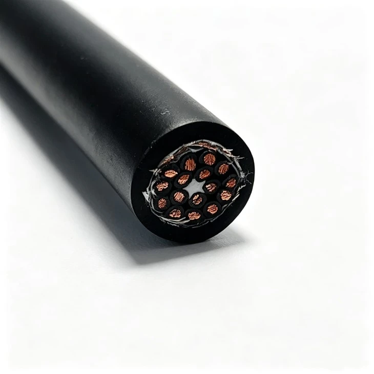 Customized Flexible Copper Wire Control Cable With PVC Insulation And NBR Sheath With Shielding And Oil Resistance For Sensors factory