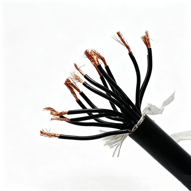 Customized Flexible Copper Wire Control Cable With PVC Insulation And NBR Sheath With Shielding And Oil Resistance For Sensors high quality