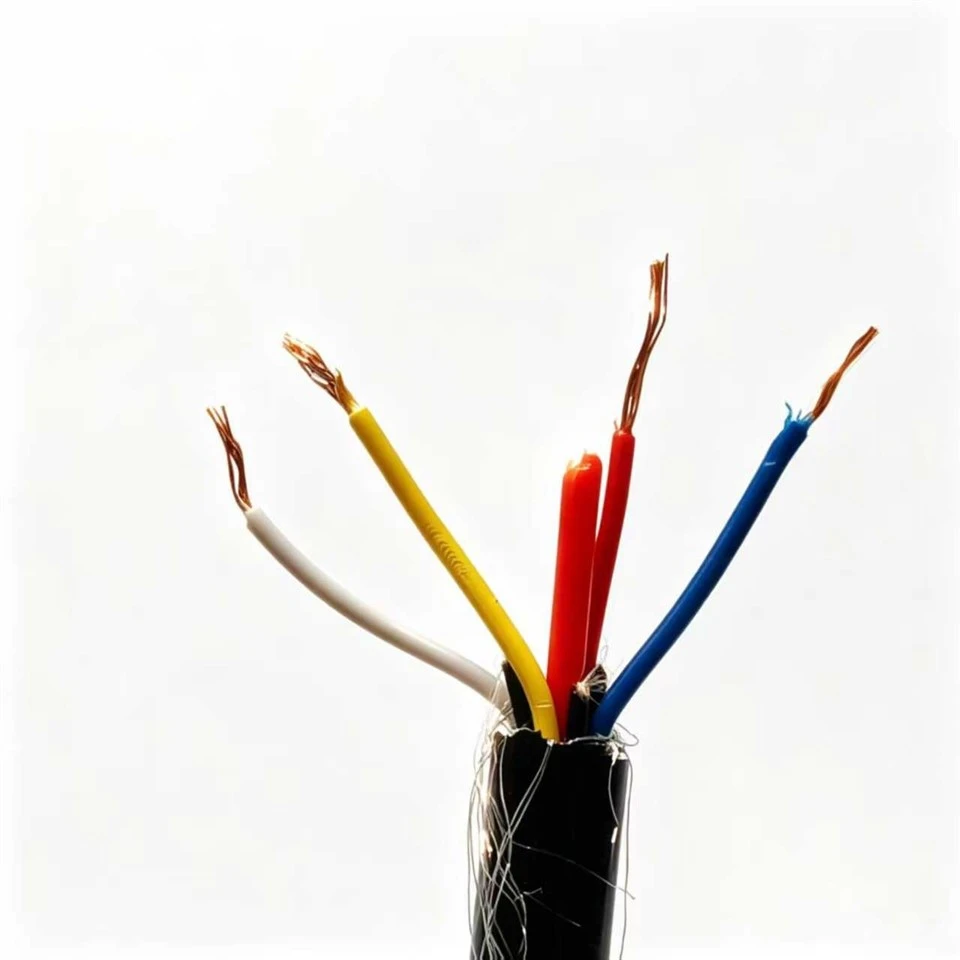 Factory Direct 4*0.2mm+2mm Vented Cable PE Insulation TPU Jacket Tinned Copper Wire Braided For Level Transmitter suppliers