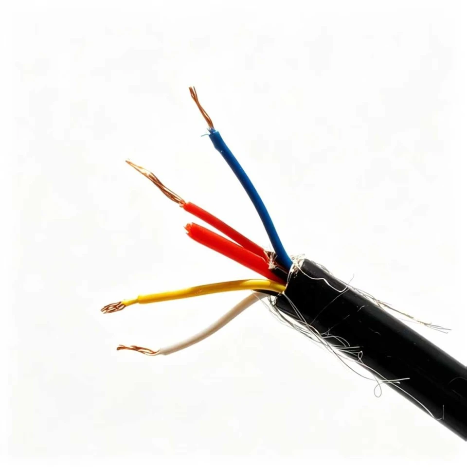 Factory Direct 4*0.2mm+2mm Vented Cable PE Insulation TPU Jacket Tinned Copper Wire Braided For Level Transmitter factory