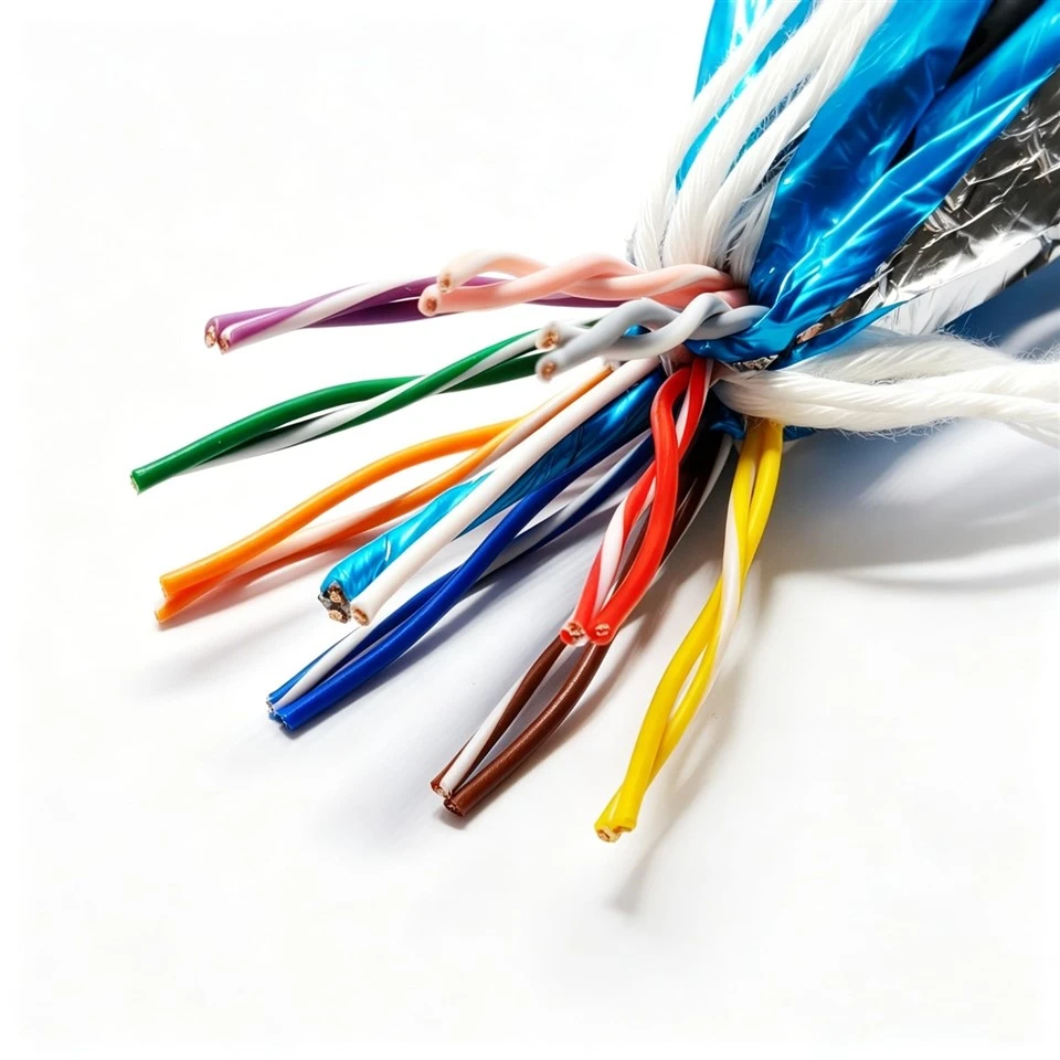 Paide TPU Waterproof Cable (10*2*0.5mm²)+1*0.5mm² Bare Copper Stranded PP Insulation Tape Shielding Flexible For Underwater ROV best