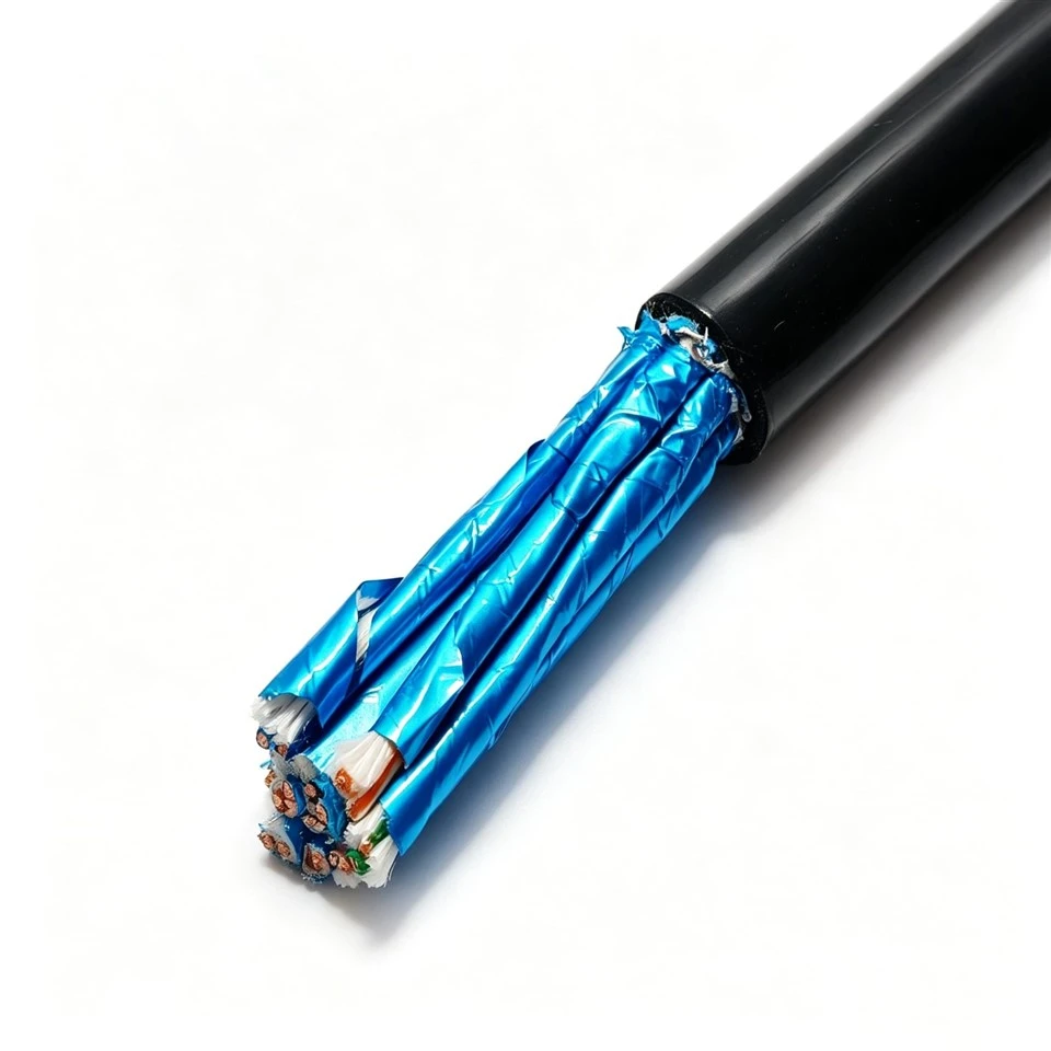 Paide TPU Waterproof Cable (10*2*0.5mm²)+1*0.5mm² Bare Copper Stranded PP Insulation Tape Shielding Flexible For Underwater ROV high quality