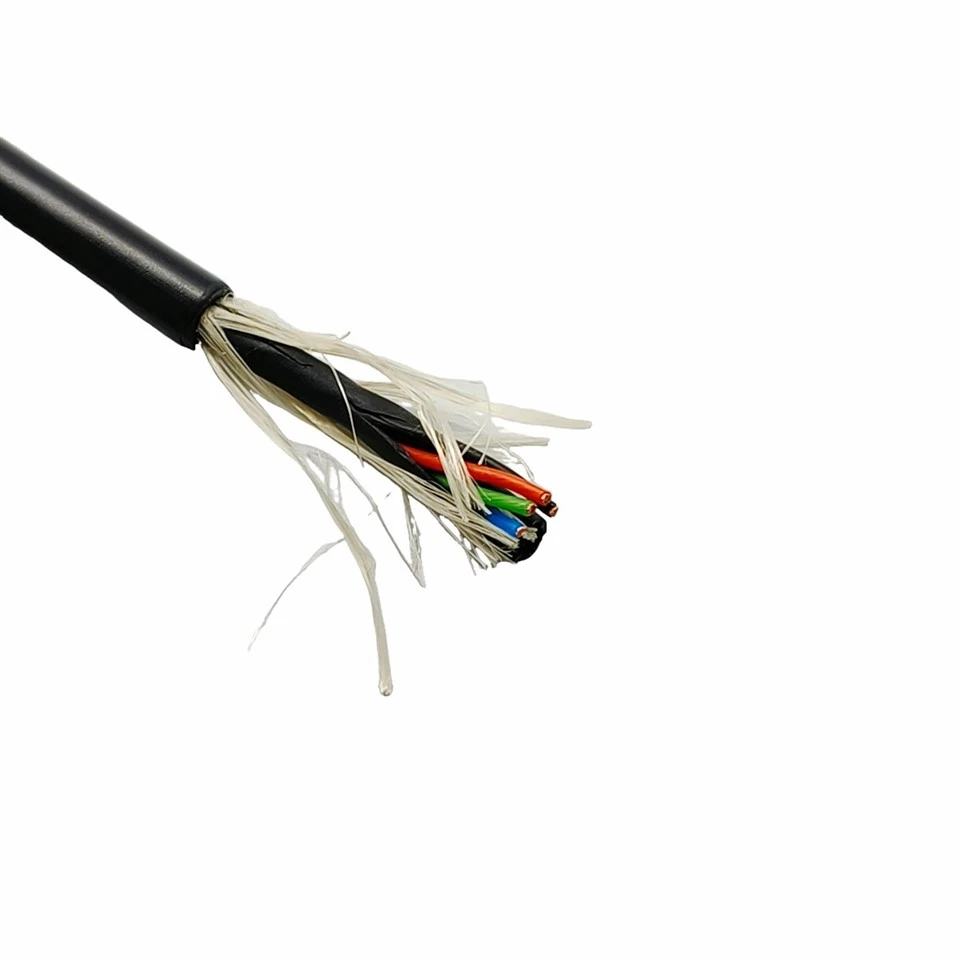PDK61300-4*0.5 Inclinometer Cable – 4-Core 0.5mm² Bare Copper, PE Insulation, LCP Braid, TPU Jacket, For Borehole & Geotechnical Monitoring factory