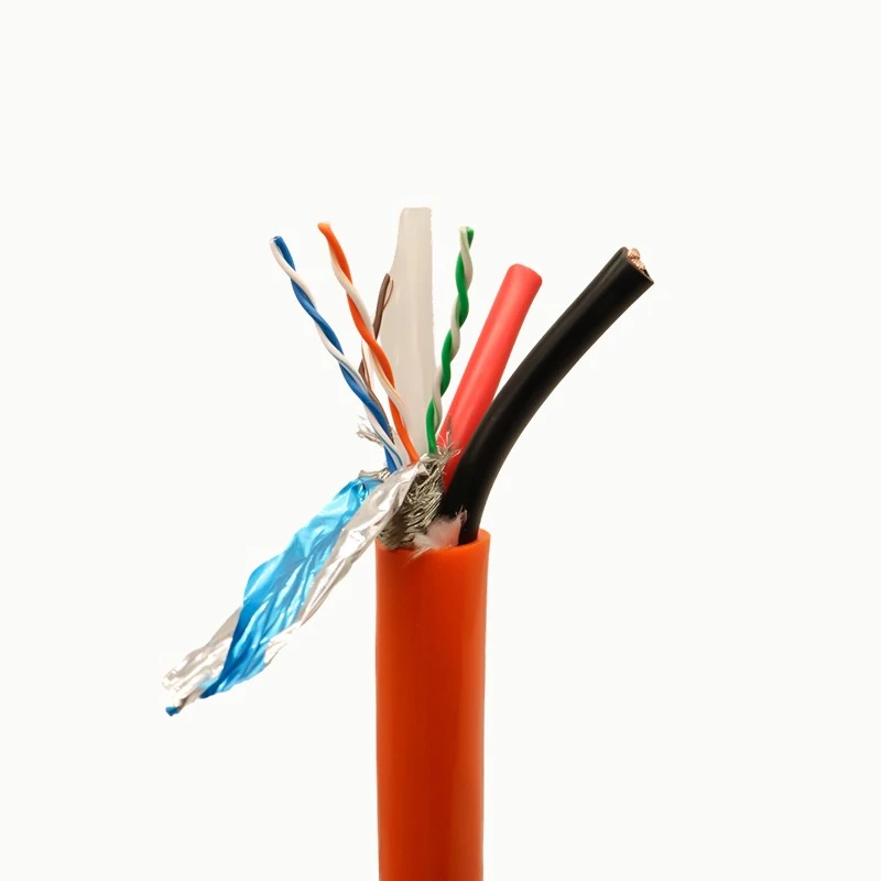 PDK71902 Hybrid Robot Cable 2x6-Conductor Low Voltage 300/500V Power/Control + CAT6 Shielded Data Pair PUR Jacket Industrial price