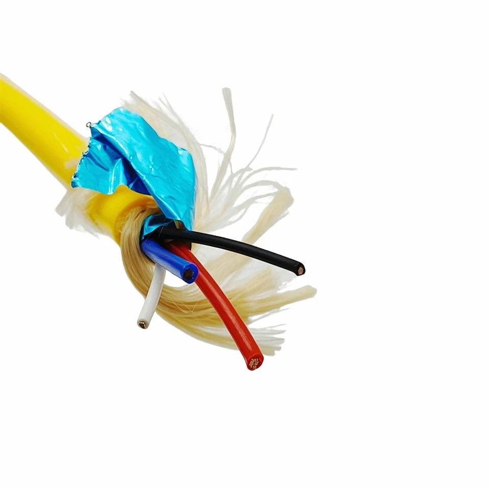 PDK81601-2*16AWG+2*20AWG Single-Sheath Buoyancy Cable – Hybrid Power/Control, Bare Copper, PE Insulation, LCP Braid, TPU Jacket, For ROVs & Subsea Floats best