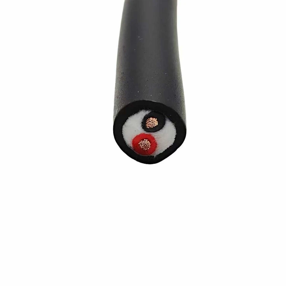 Robust High Voltage Power Cable 2*1.5mm² Bare Copper Strand PVC Insulation Black NBR Outer Jacket For Industrial Equipment best