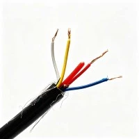 Factory Direct 4*0.2mm+2mm Vented Cable PE Insulation TPU Jacket Tinned Copper Wire Braided For Level Transmitter