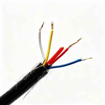 Factory Direct 4*0.2mm+2mm Vented Cable PE Insulation TPU Jacket Tinned Copper Wire Braided For Level Transmitter