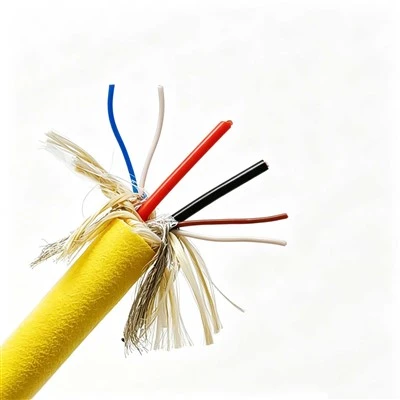 Industrial ROV Cable 6 Core Buoyant Structure PE Insulation Foamed TPU Sheath Aluminum Foil Shield For Marine Underwater Robot