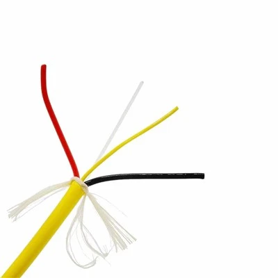 Light Weight Tethered Drone Cable 2*19AWG+1SMF Fiber 50KG Tensile FEP Insulation TPU Jacket For Emergency Rescue