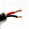 Robust High Voltage Power Cable 2*1.5mm² Bare Copper Strand PVC Insulation Black NBR Outer Jacket For Industrial Equipment